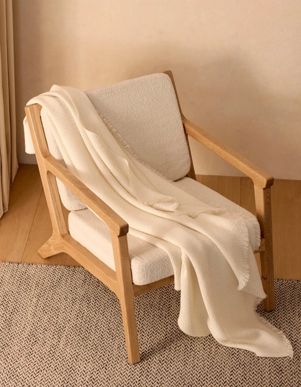 Alpaca Waffle Throw